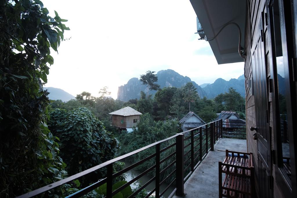 Champa Lao Bungalows Hotel Vang Vieng Exterior photo